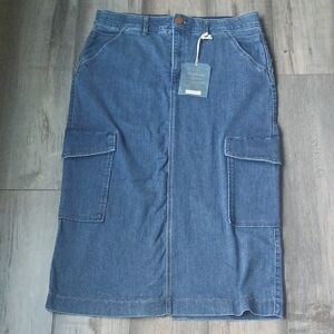 Democracy Blue Denim Cargo Skirt New With Tags